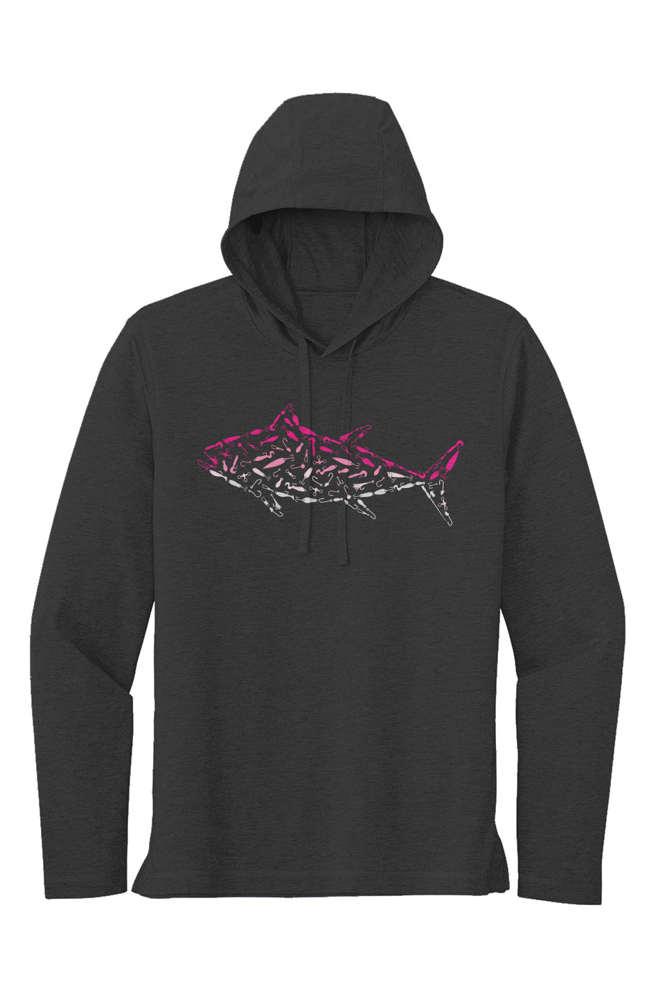 Pink Tuna Lightweight Wicking Long Sleeve Hoodie