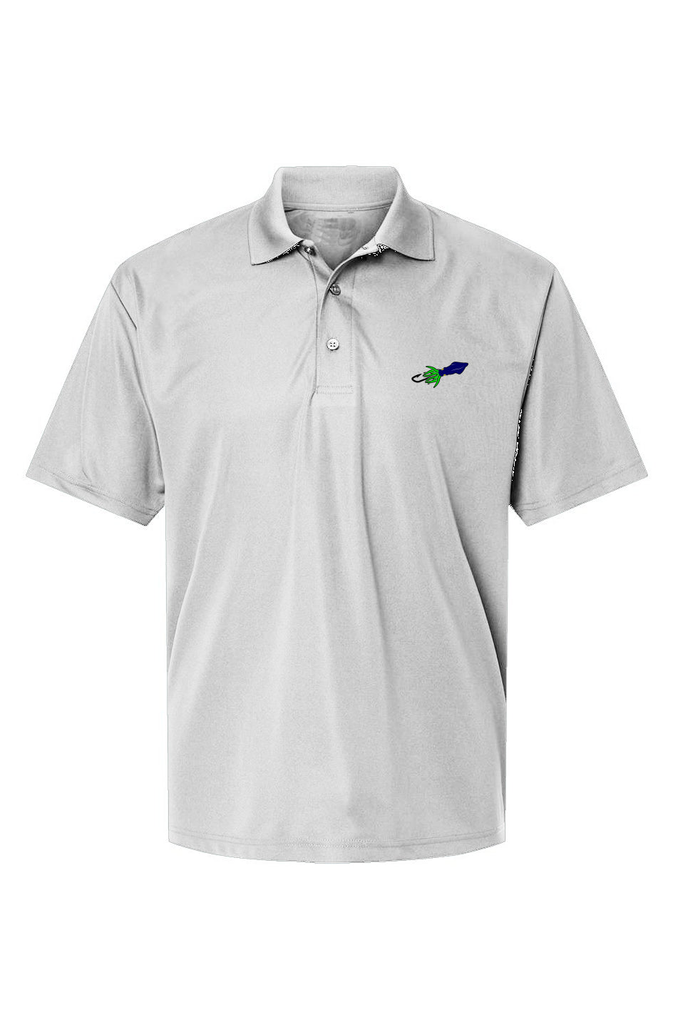 Blue / Greeh Squid Lure Performance Polo 