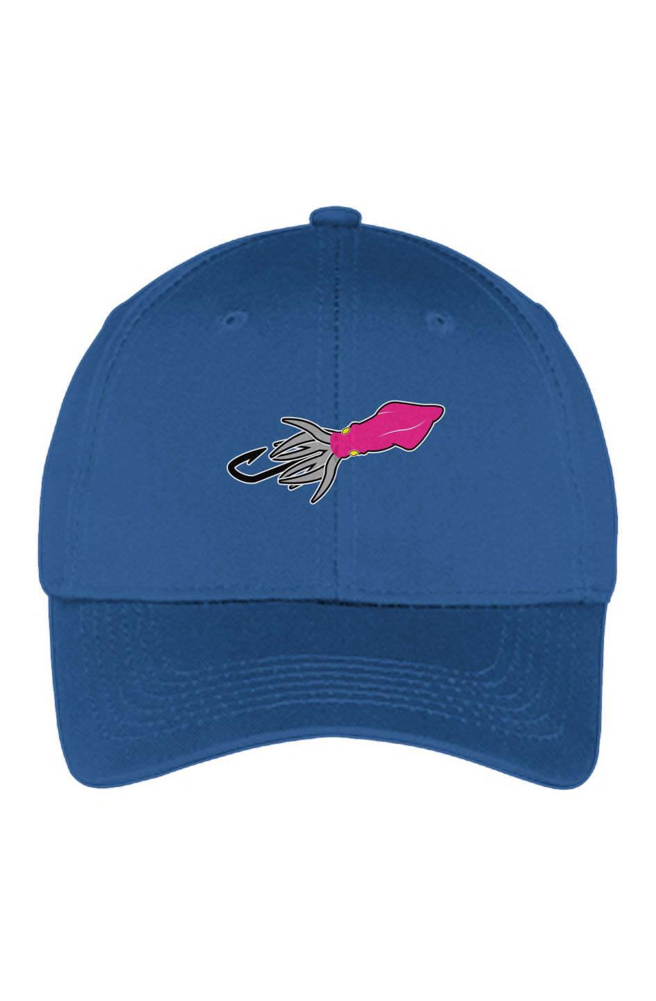 Youth Six-Panel Twill Cap - Pink Squid