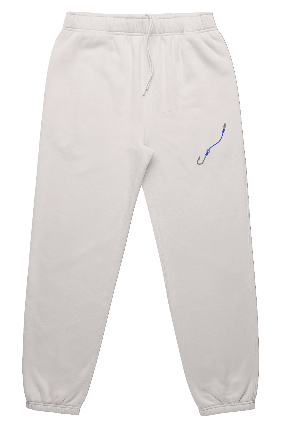 Embroidered Blue Hook & Line Relax Track Pants