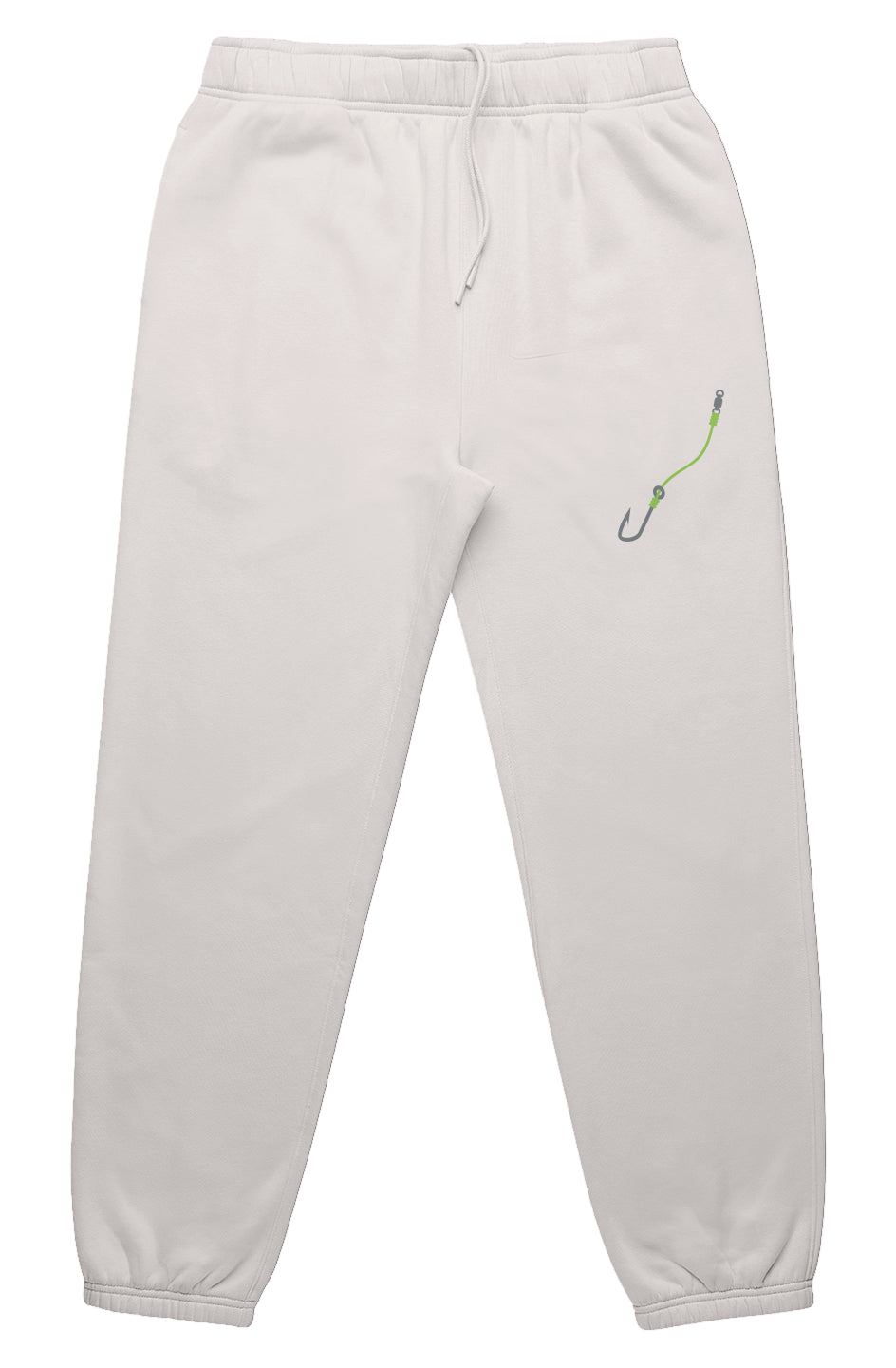 Embroidered Lime Hook & Line Relax Track Pants