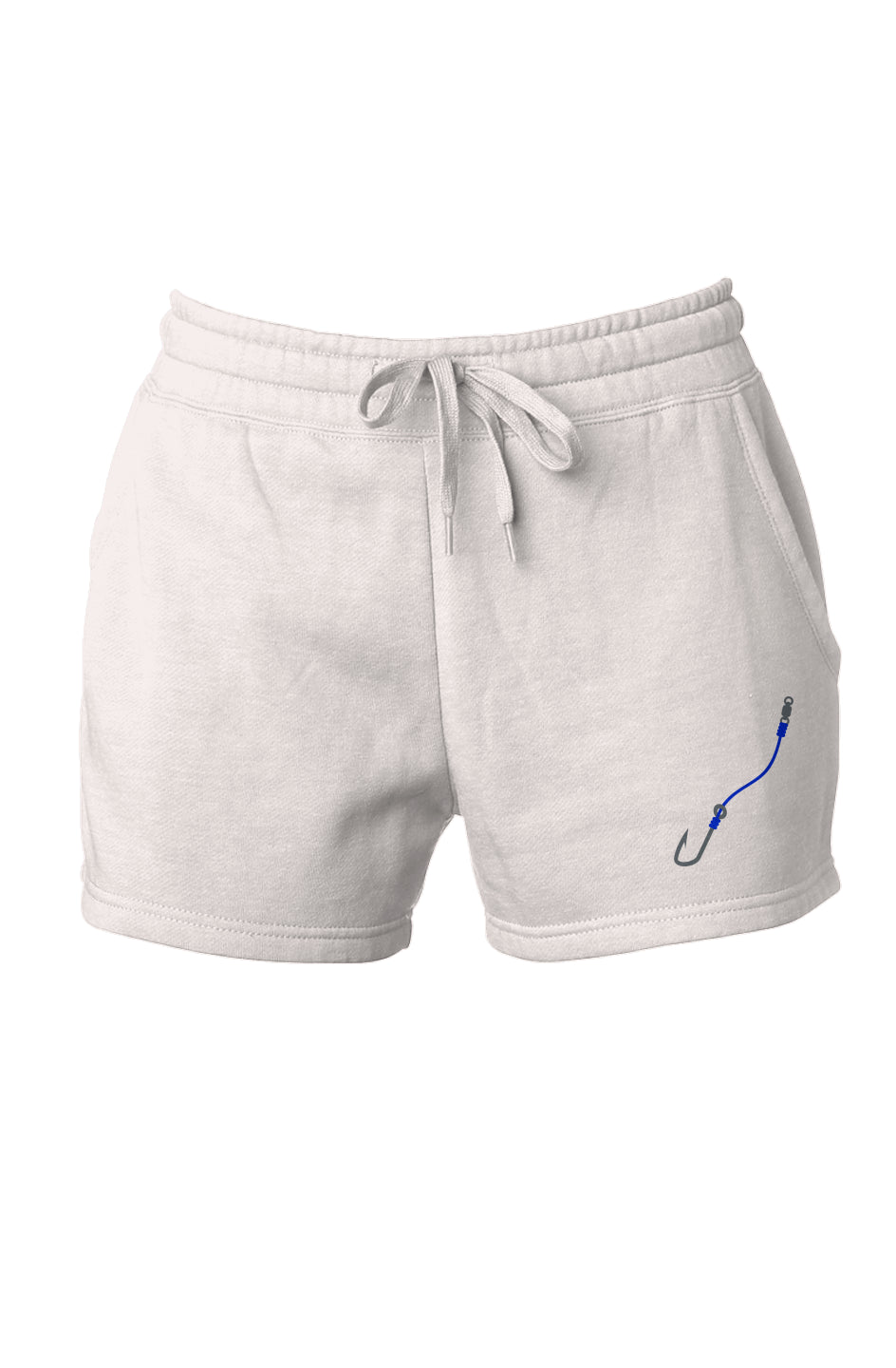 Womens Blue Hook & Line Cali Wave Wash Short