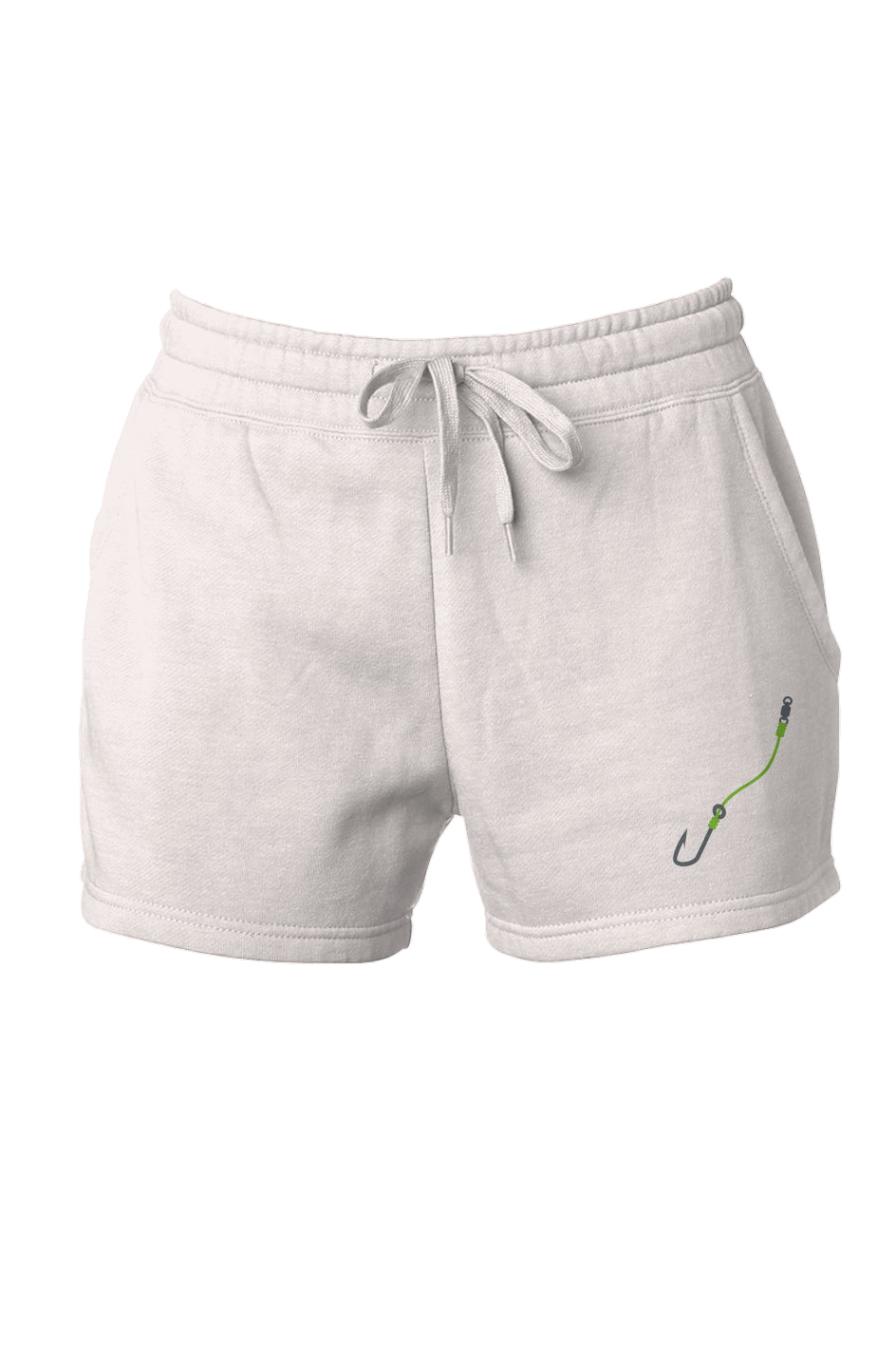 Womens Lime Hook & Line Cali Wave Wash Short