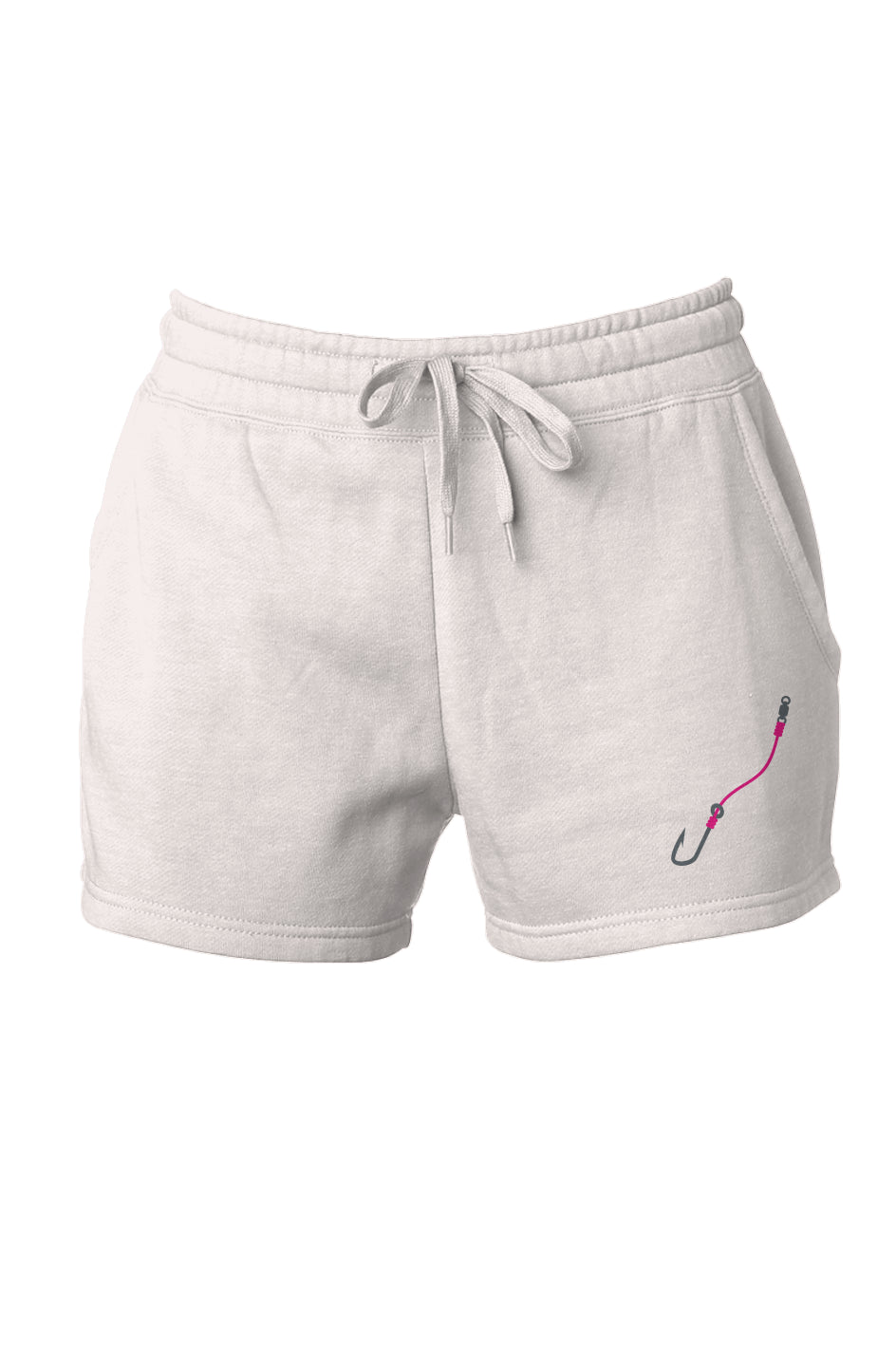 Womens Pink Hook & Line Cali Wave Wash Short