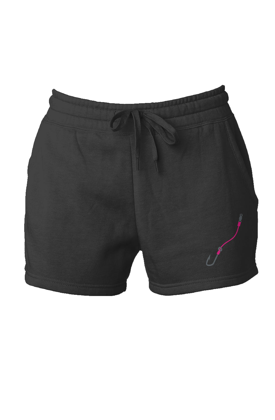 Womens Pink Hook & Line Cali Wave Wash Short