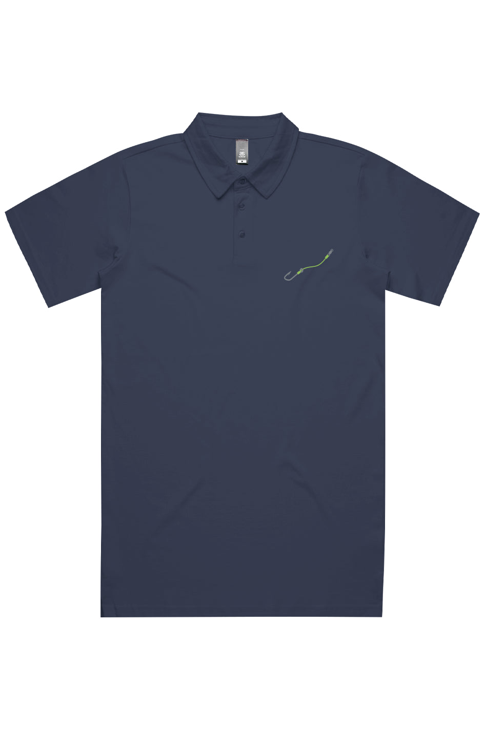 Embroidered Lime Hook & Line Chad Polo