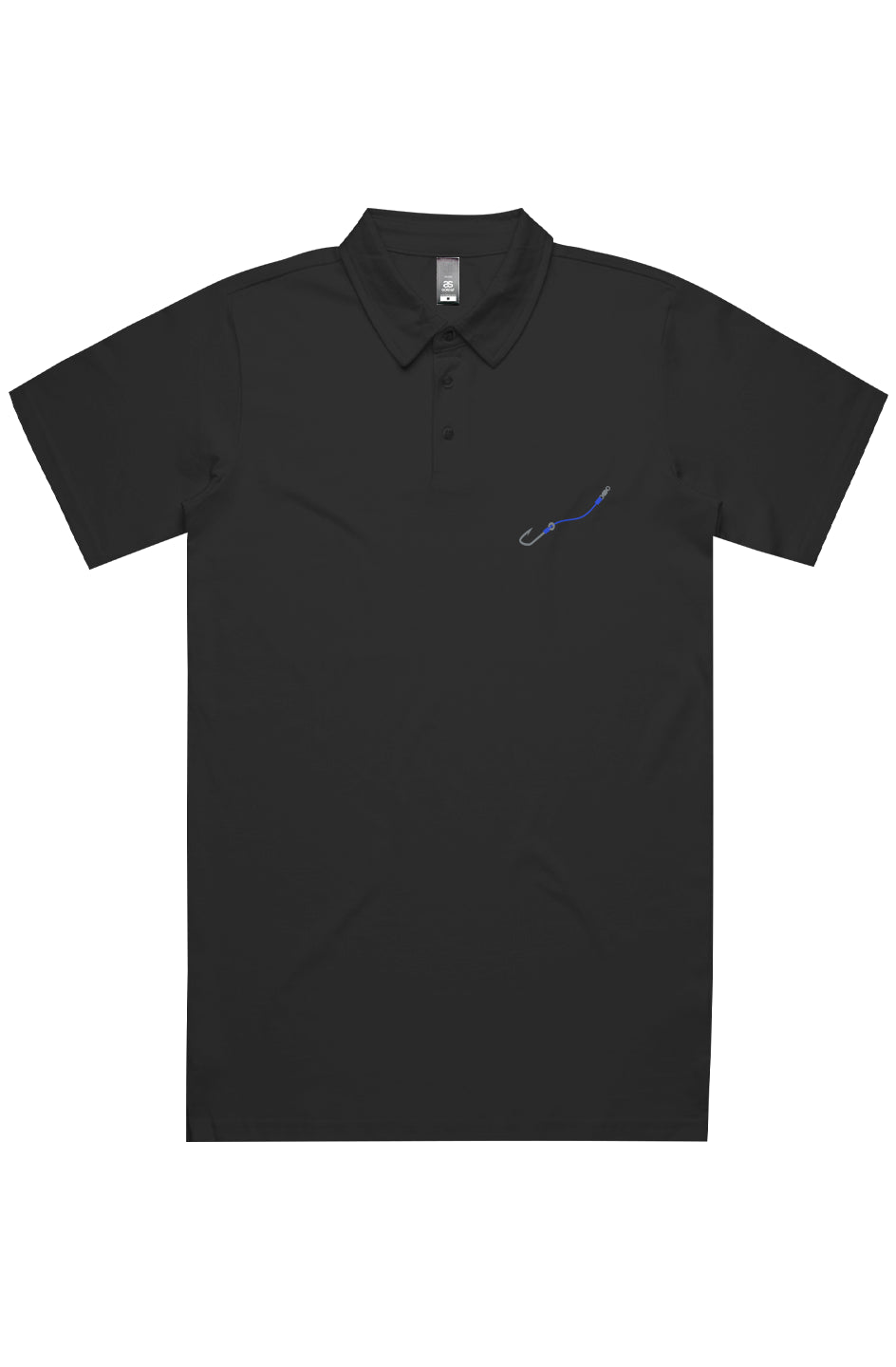 Embroidered Blue Hook & Line Chad Polo