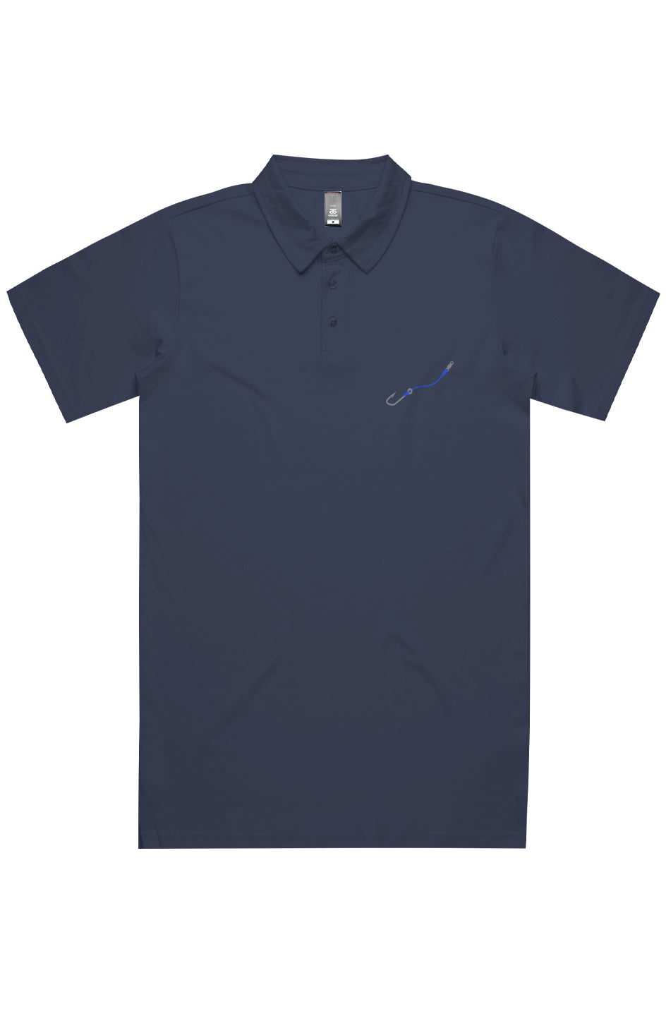 Embroidered Blue Hook & Line Chad Polo