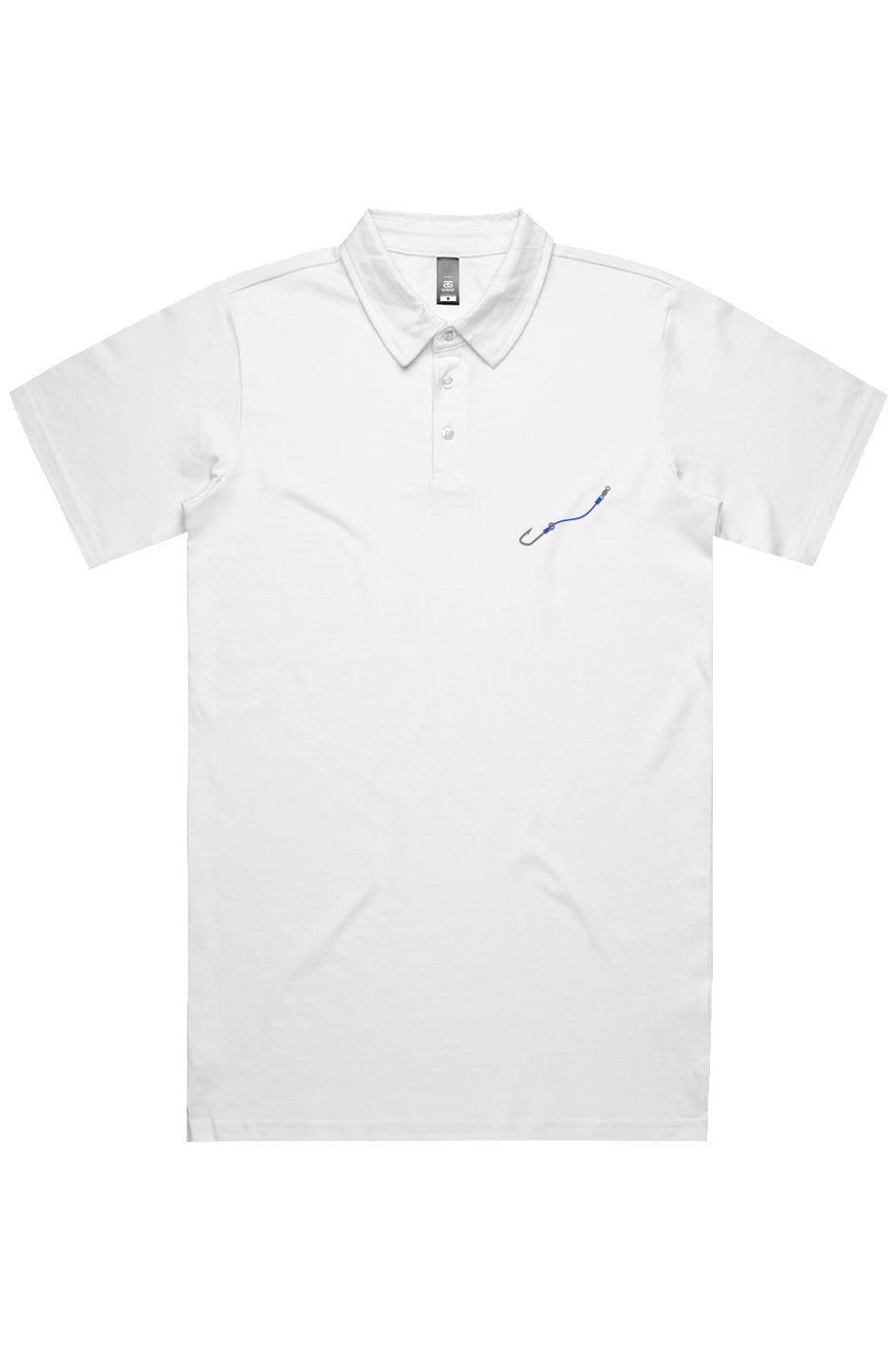 Embroidered Blue Hook & Line Chad Polo