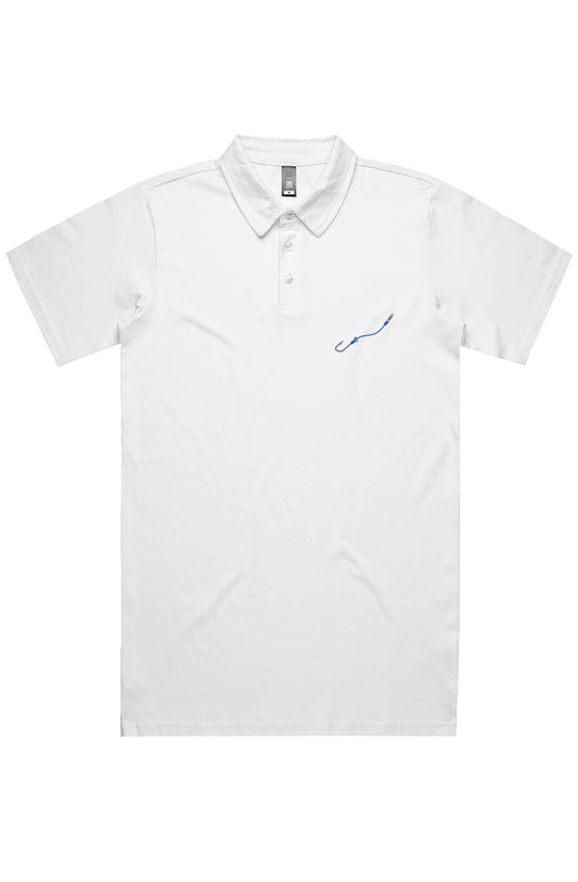 Embroidered Blue Hook & Line Chad Polo