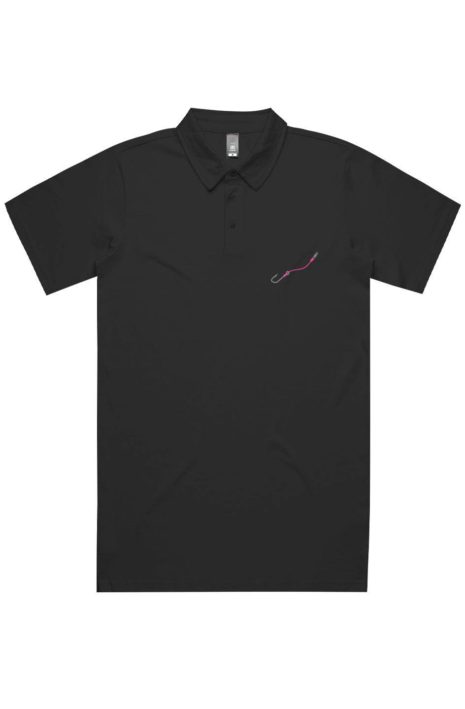 Embroidered Pink Hook & Line Chad Polo