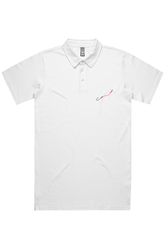 Embroidered Pink Hook & Line Chad Polo