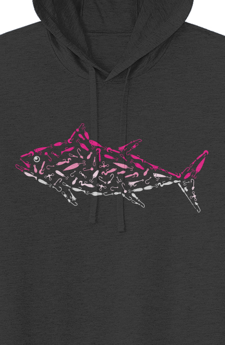 Pink Tuna Lightweight Wicking Hoodie