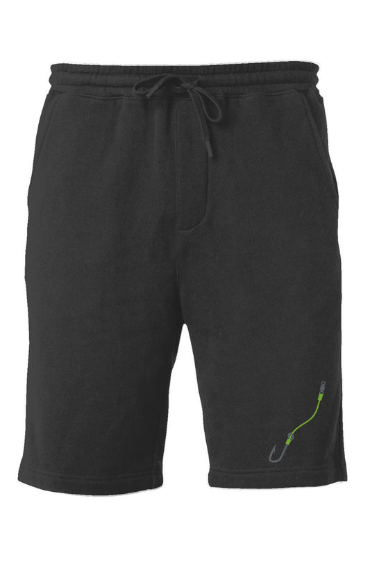 Embroidered Lime Hook & Line Shorts