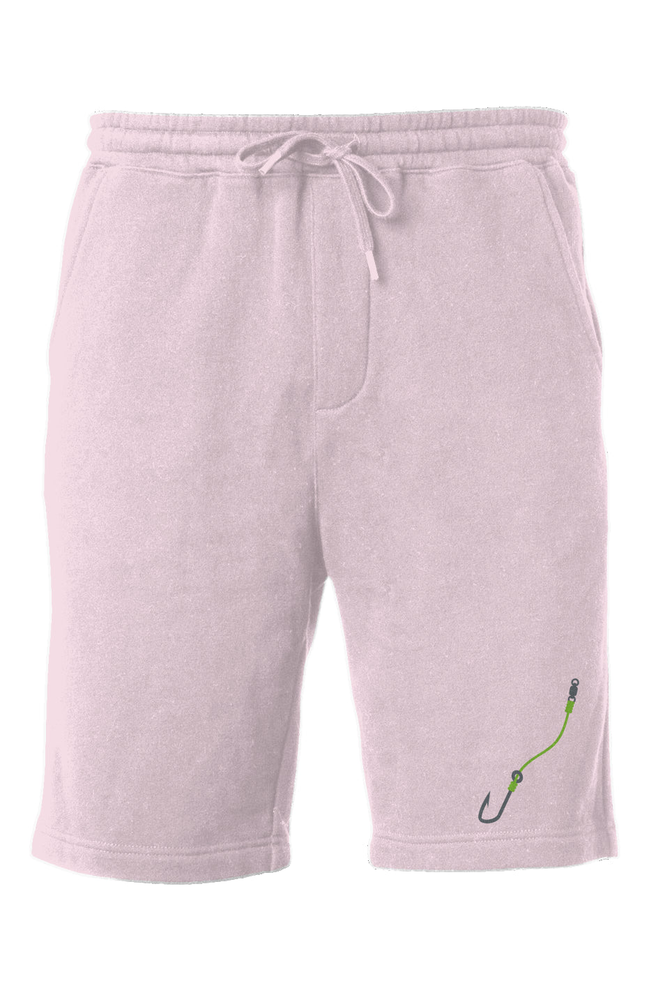 Embroidered Lime Hook & Line Shorts