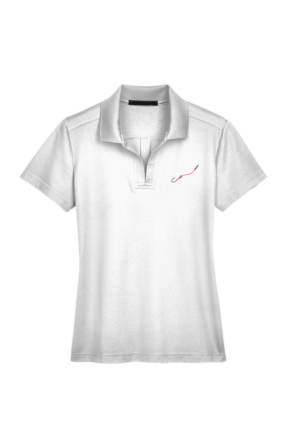 Women's Pink Hook & Line Plaited Polo