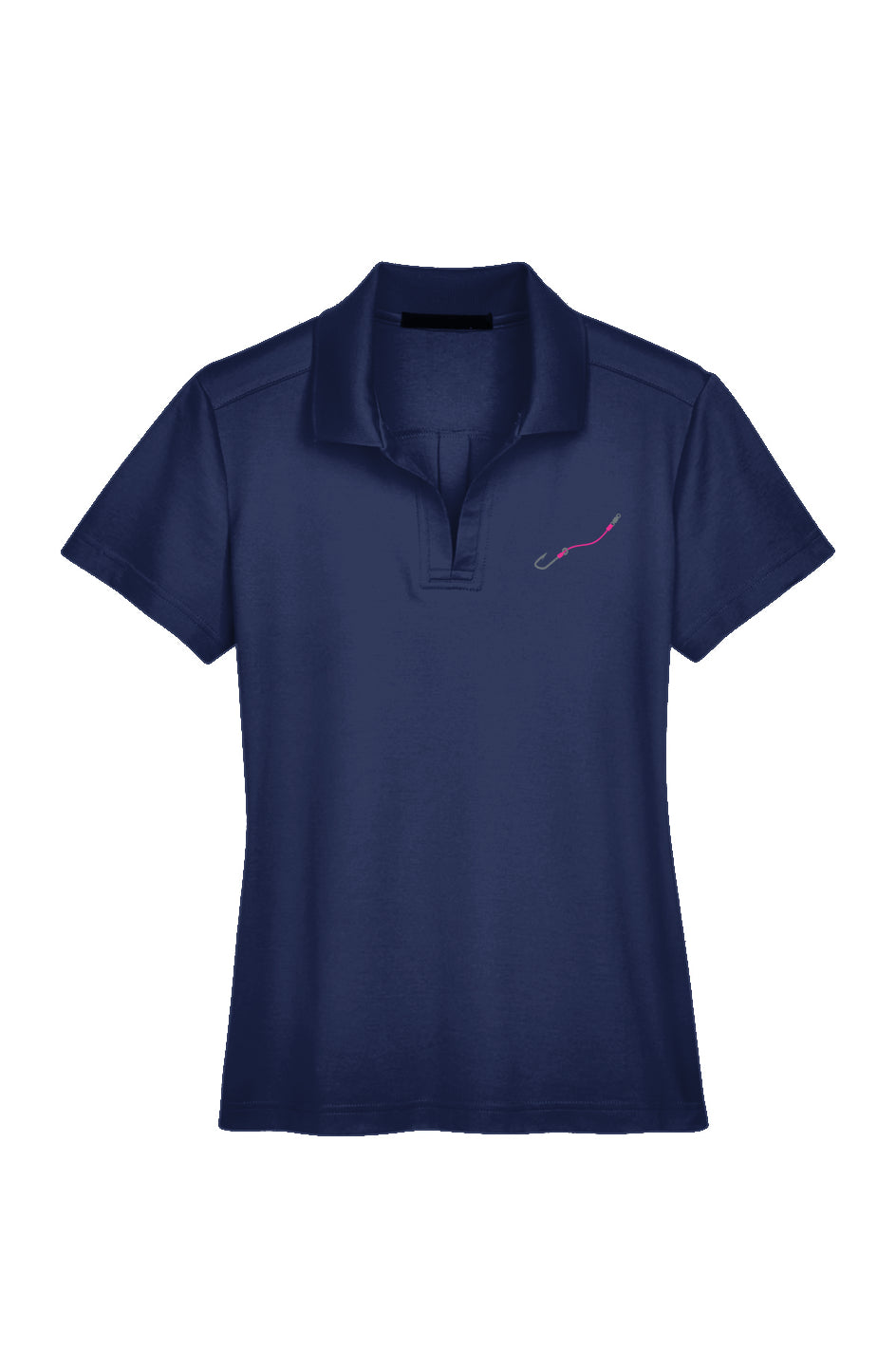 Women's Pink Hook & Line Plaited Polo