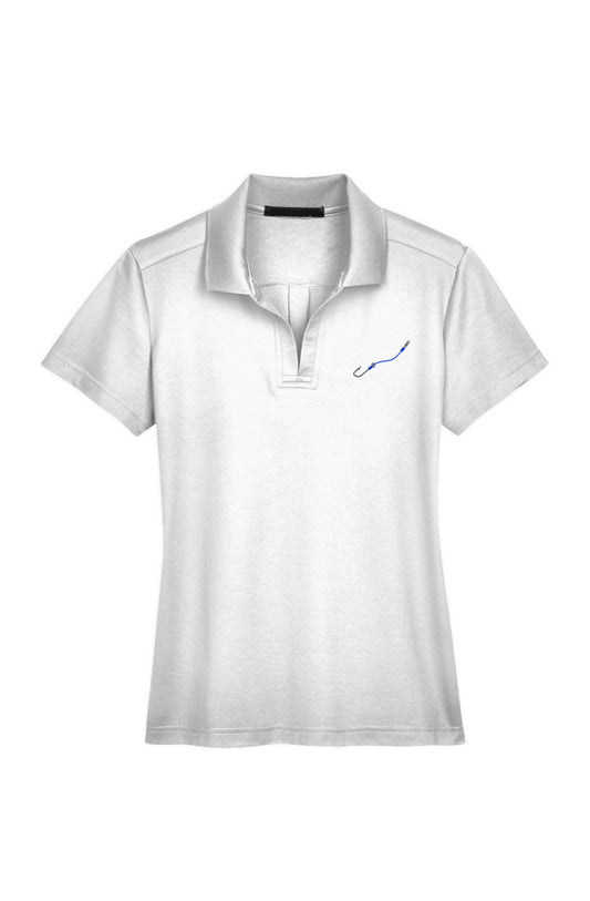 Women's Blue Hook & Line Plaited Polo