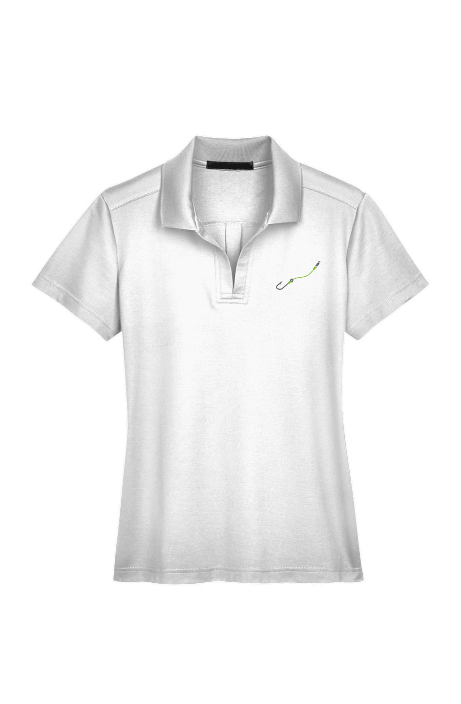 Women's Lime Hook & Line Plaited Polo