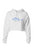 Embroidered Women's Tuna Crop Hoodie