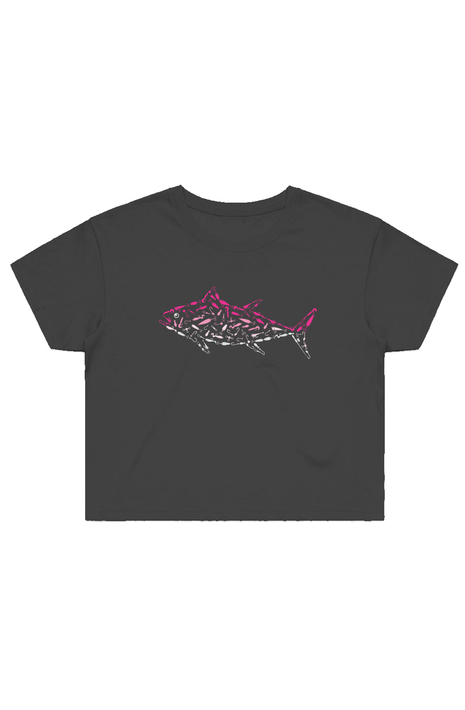 Women's Pink Tuna Crop Tee