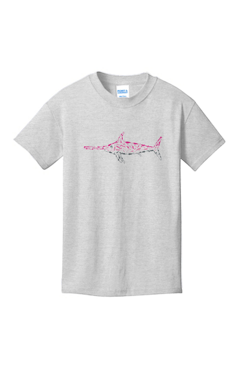 Pink Swordfish Youth 100% Cotton T-Shirt