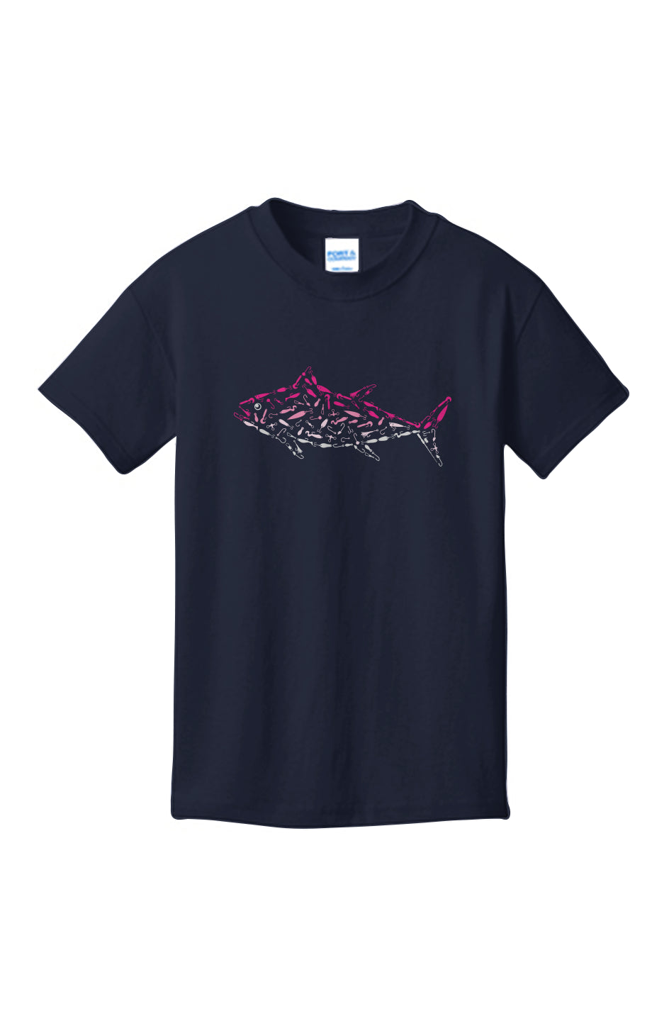 Pink Tuna Youth 100% Cotton T-Shirt