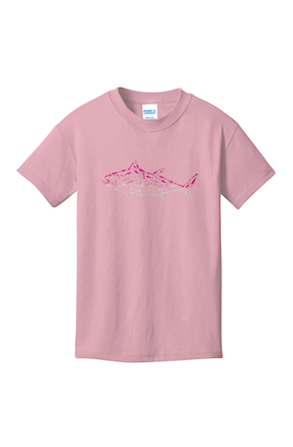 Pink Tuna Youth 100% Cotton T-Shirt