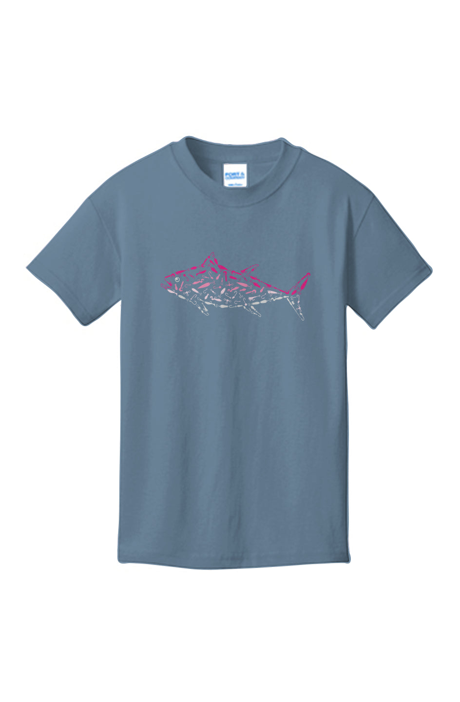 Pink Tuna Youth 100% Cotton T-Shirt