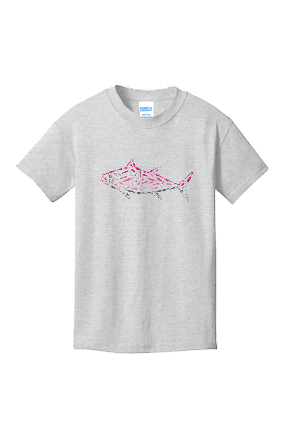 Pink Tuna Youth 100% Cotton T-Shirt