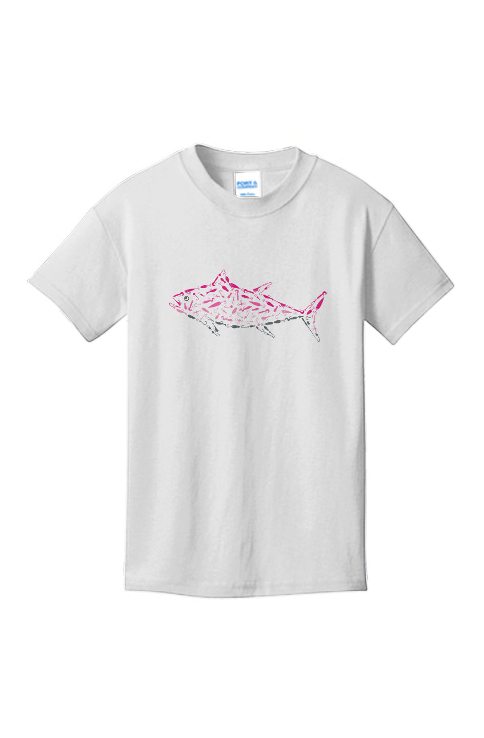 Pink Tuna Youth 100% Cotton T-Shirt