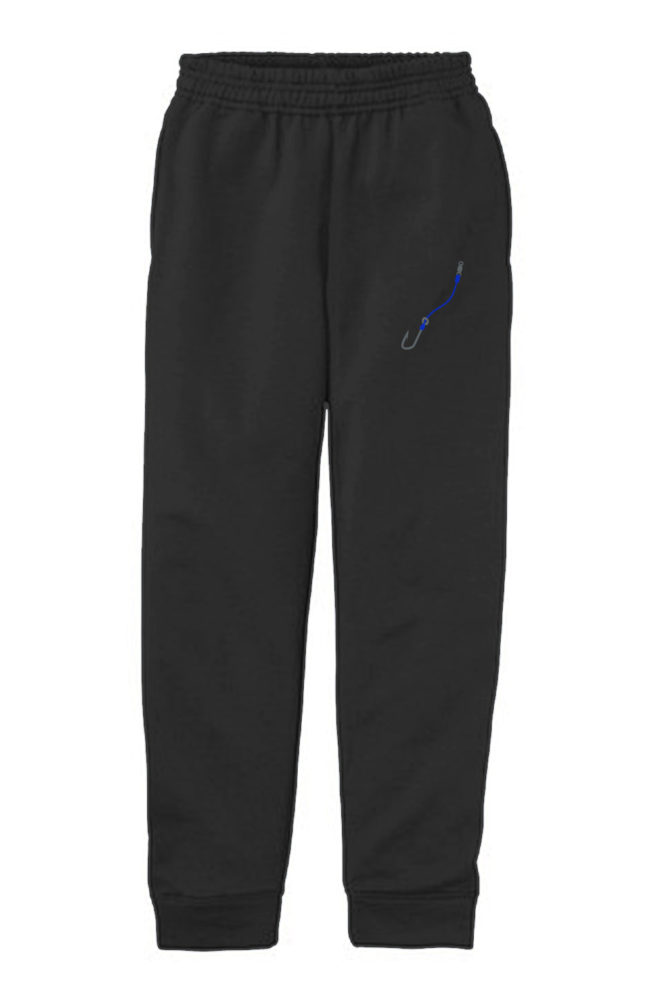 Embroidered Blue Hook & Line Youth Jogger