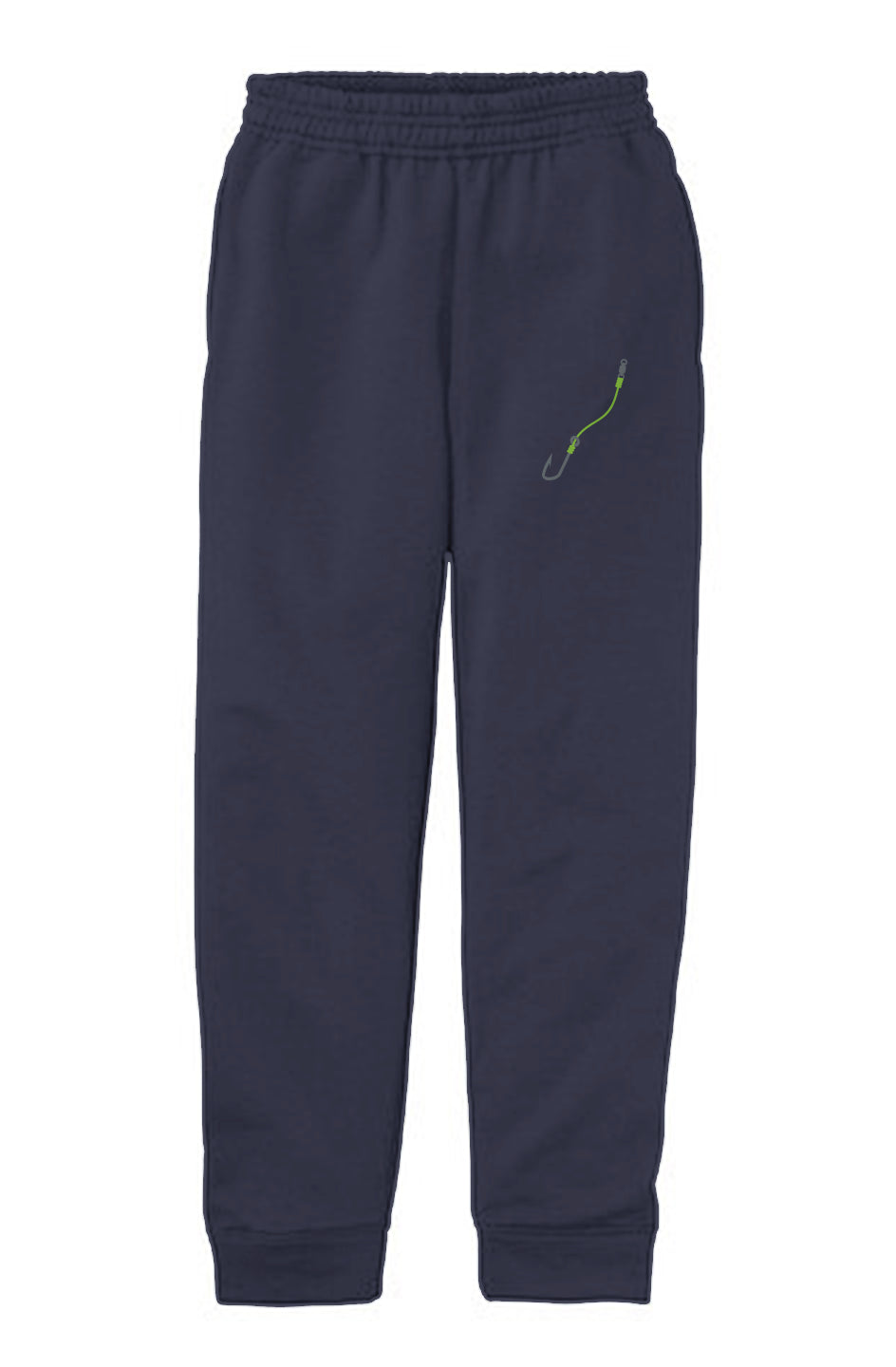 Embroidered Lime Hook & Line Youth Jogger