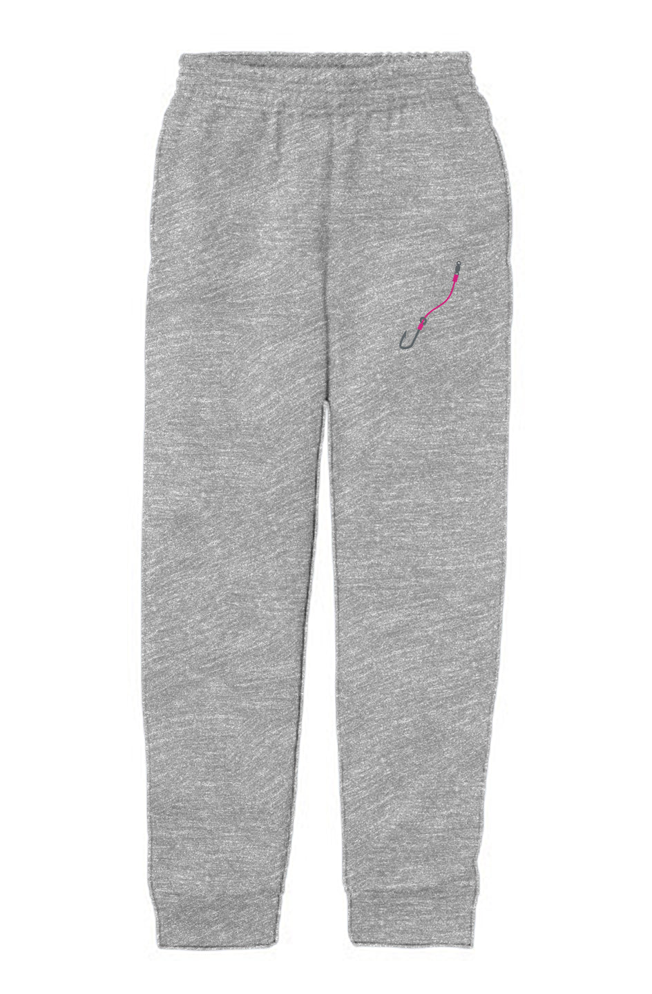 Embroidered Pink Hook & Line Youth Jogger