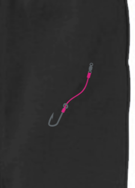 Embroidered Pink Hook & Line Youth Jogger