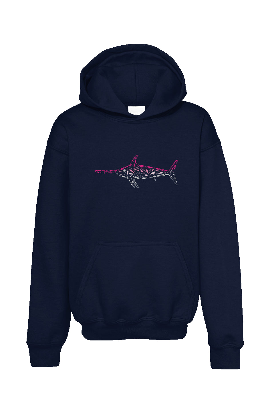 Pink Swordfish Youth Hoodie