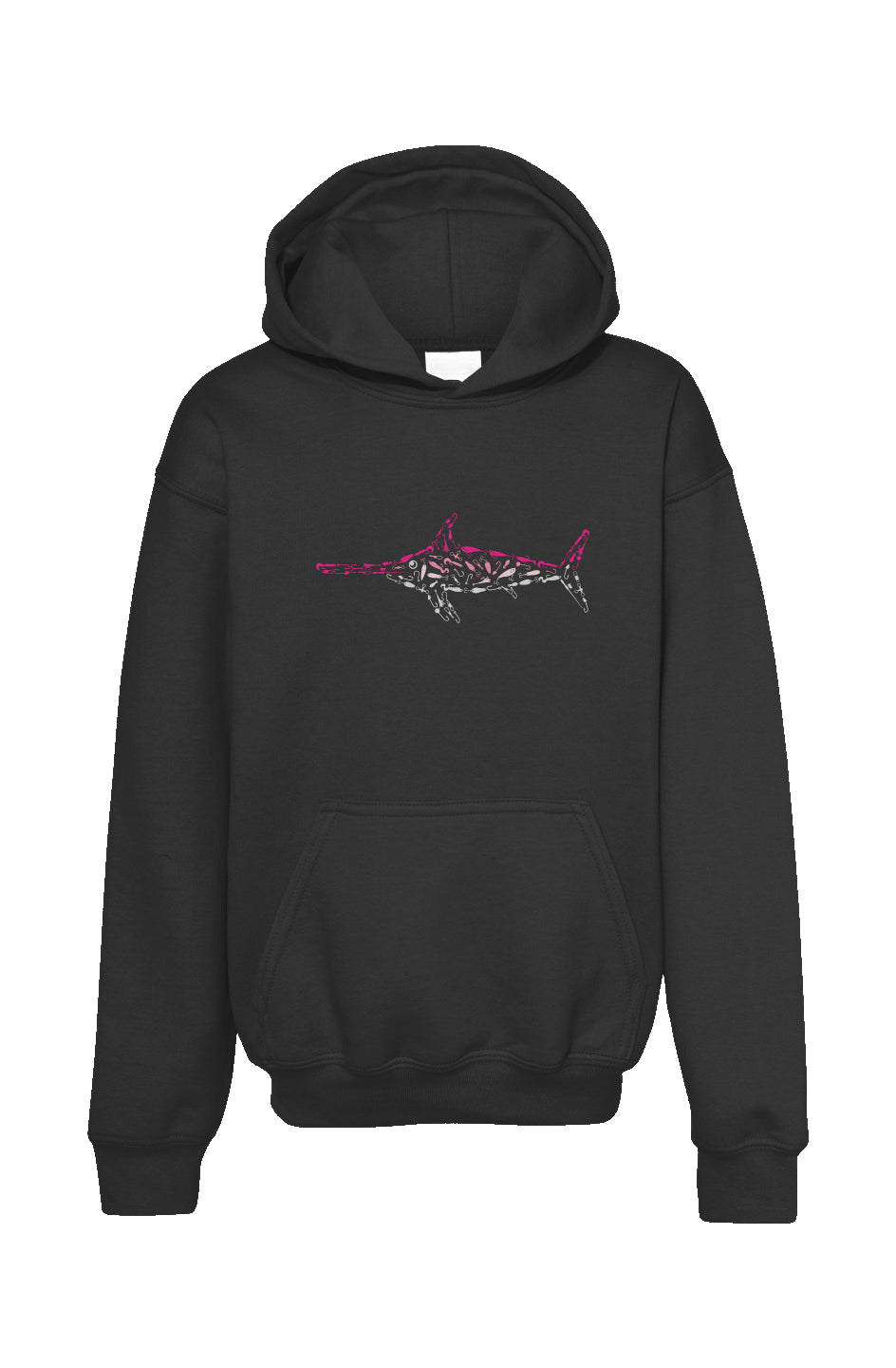 Pink Swordfish Youth Hoodie
