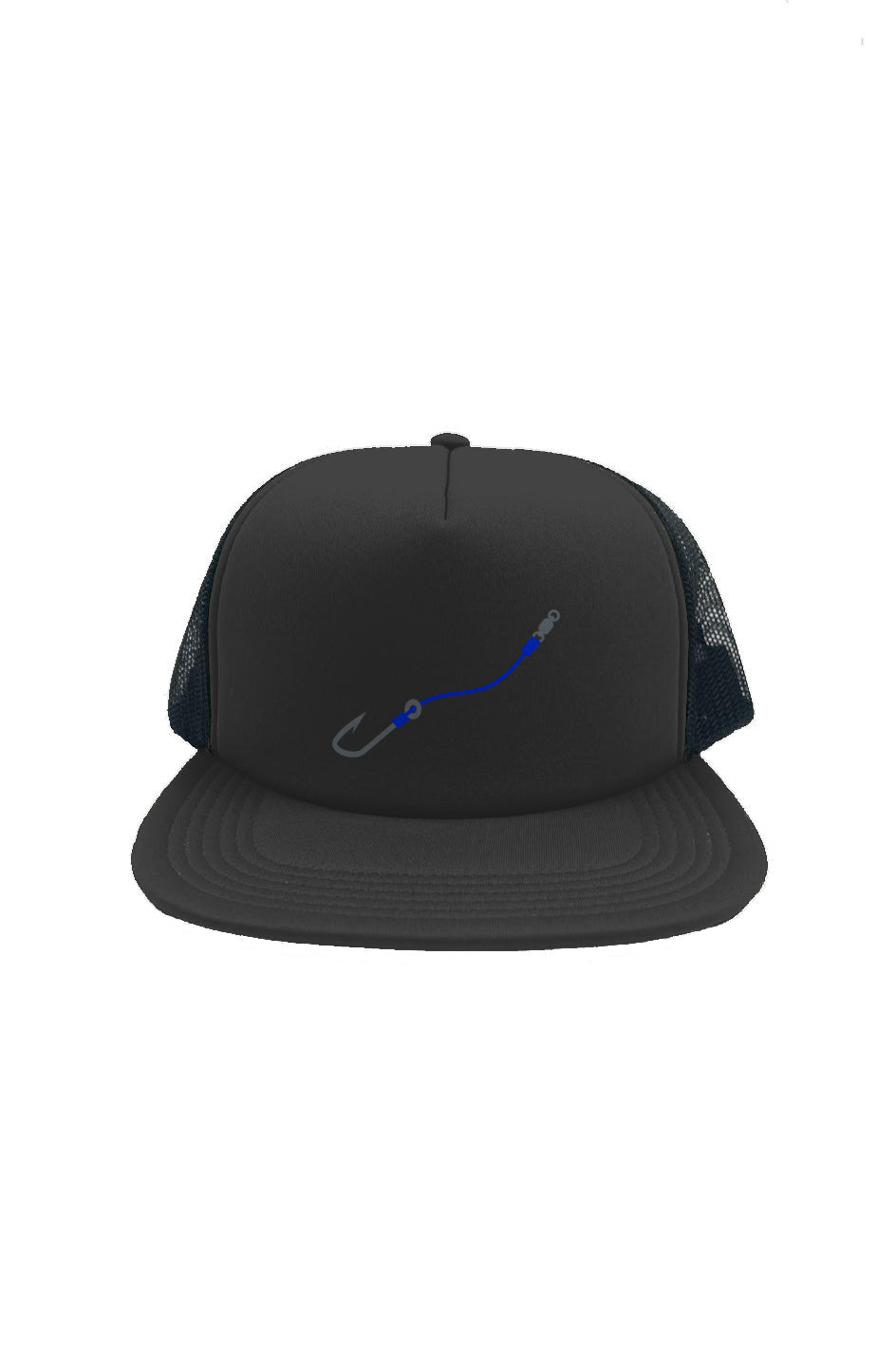 Foam Front Blue Hook & Line Trucker Hat