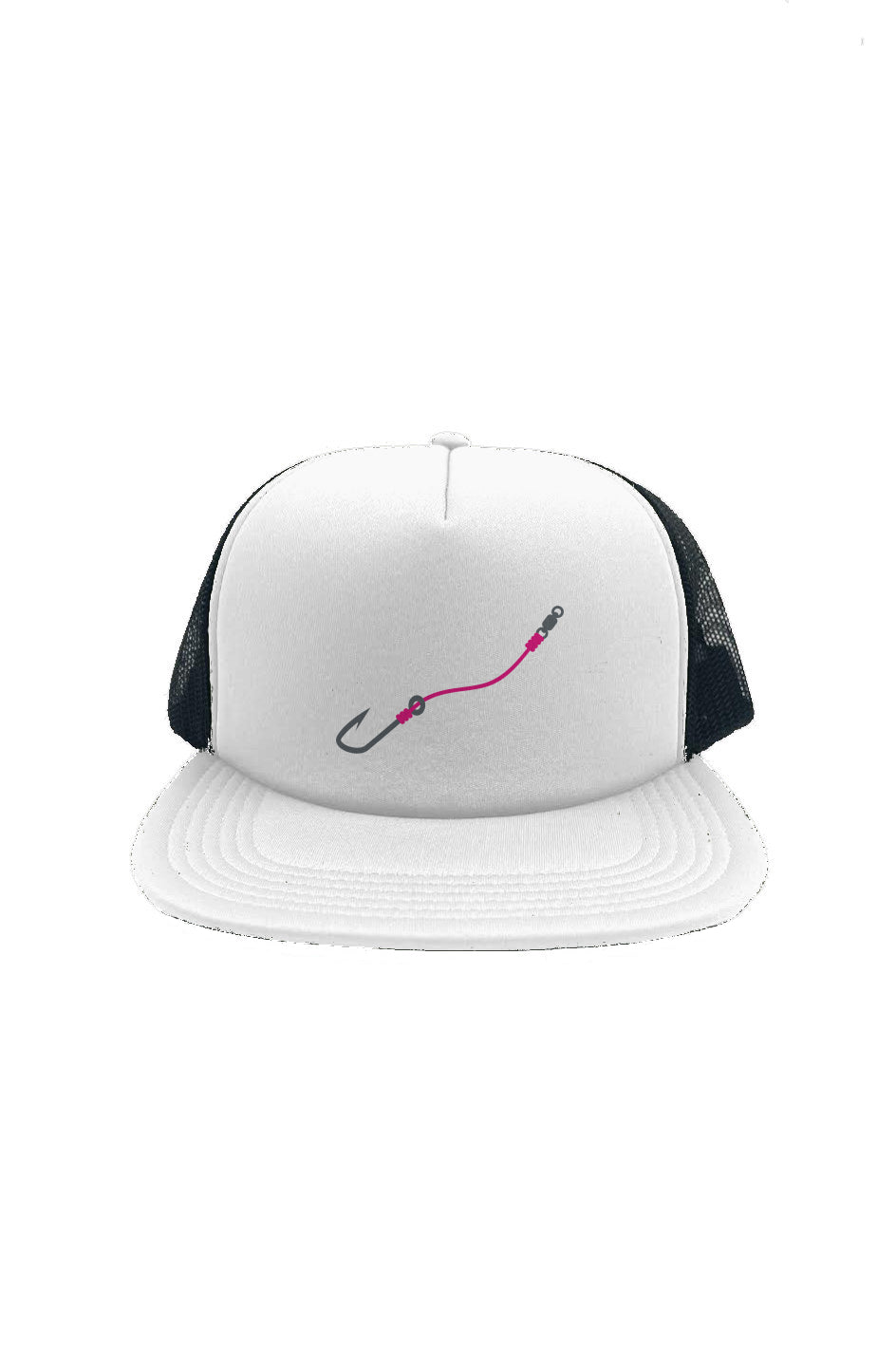 Foam Front Pink Hook & Line Trucker Cap