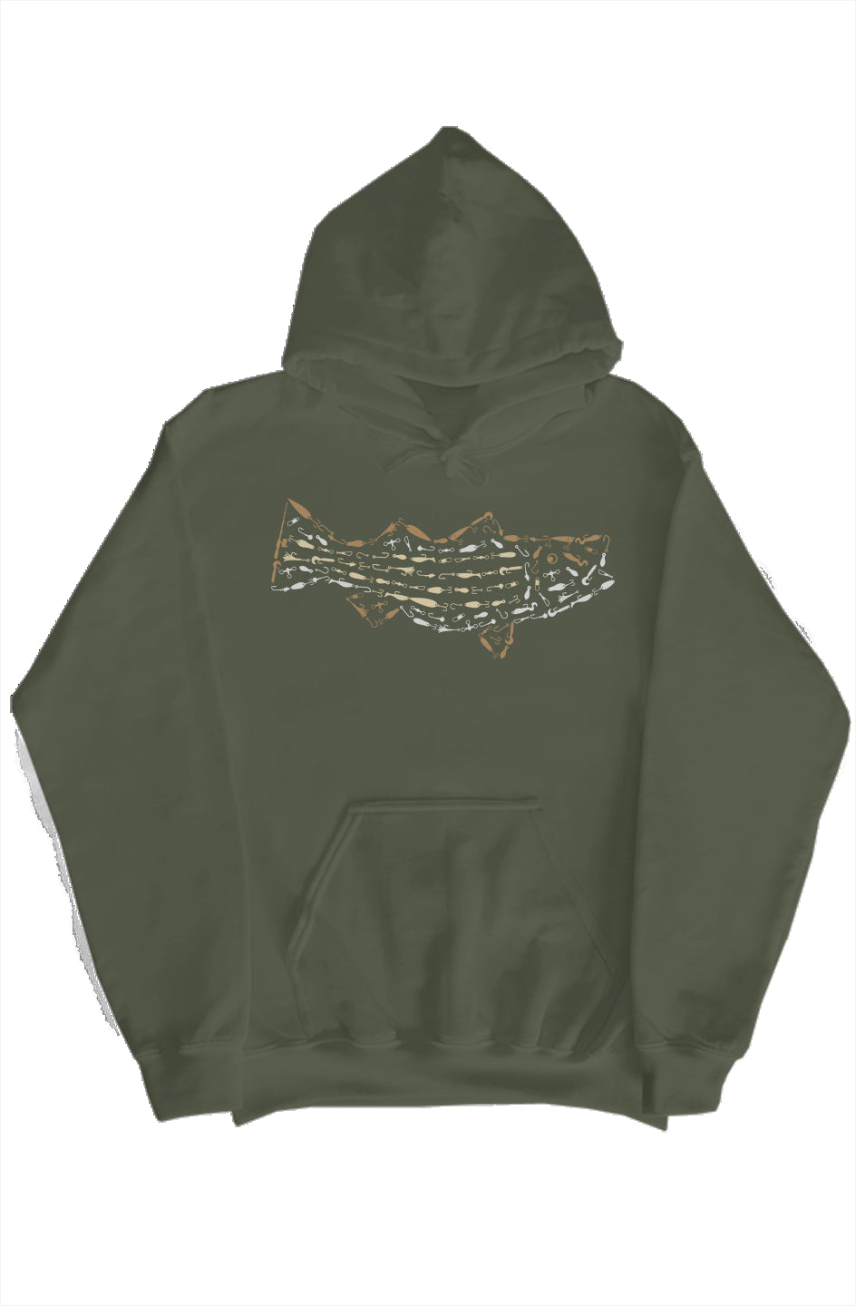 ESSENTIALS STRIPED BASS HOODIE