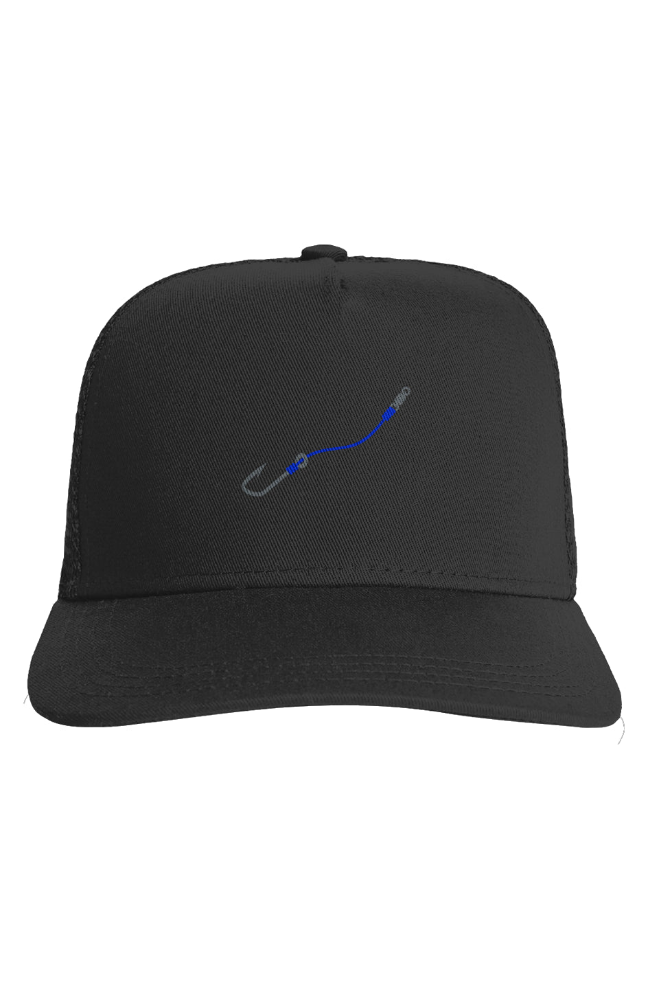 Blue Hook & Line Trucker Hat w/ Mesh back