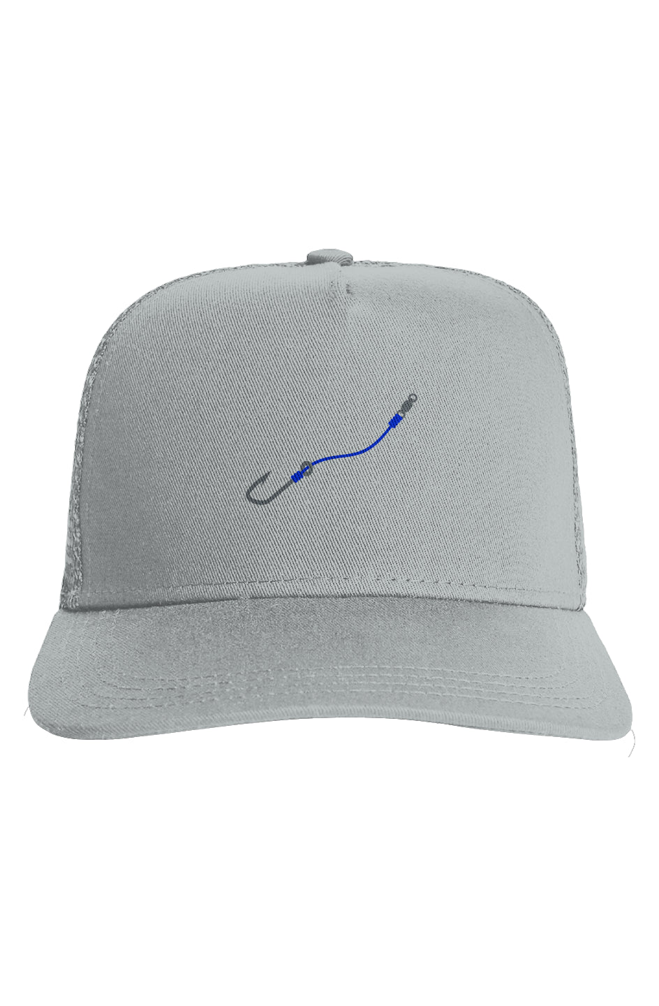 Blue Hook & Line Trucker Hat w/ Mesh back