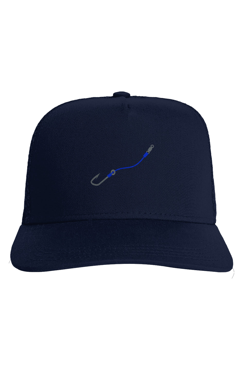Blue Hook & Line Trucker Hat w/ Mesh back