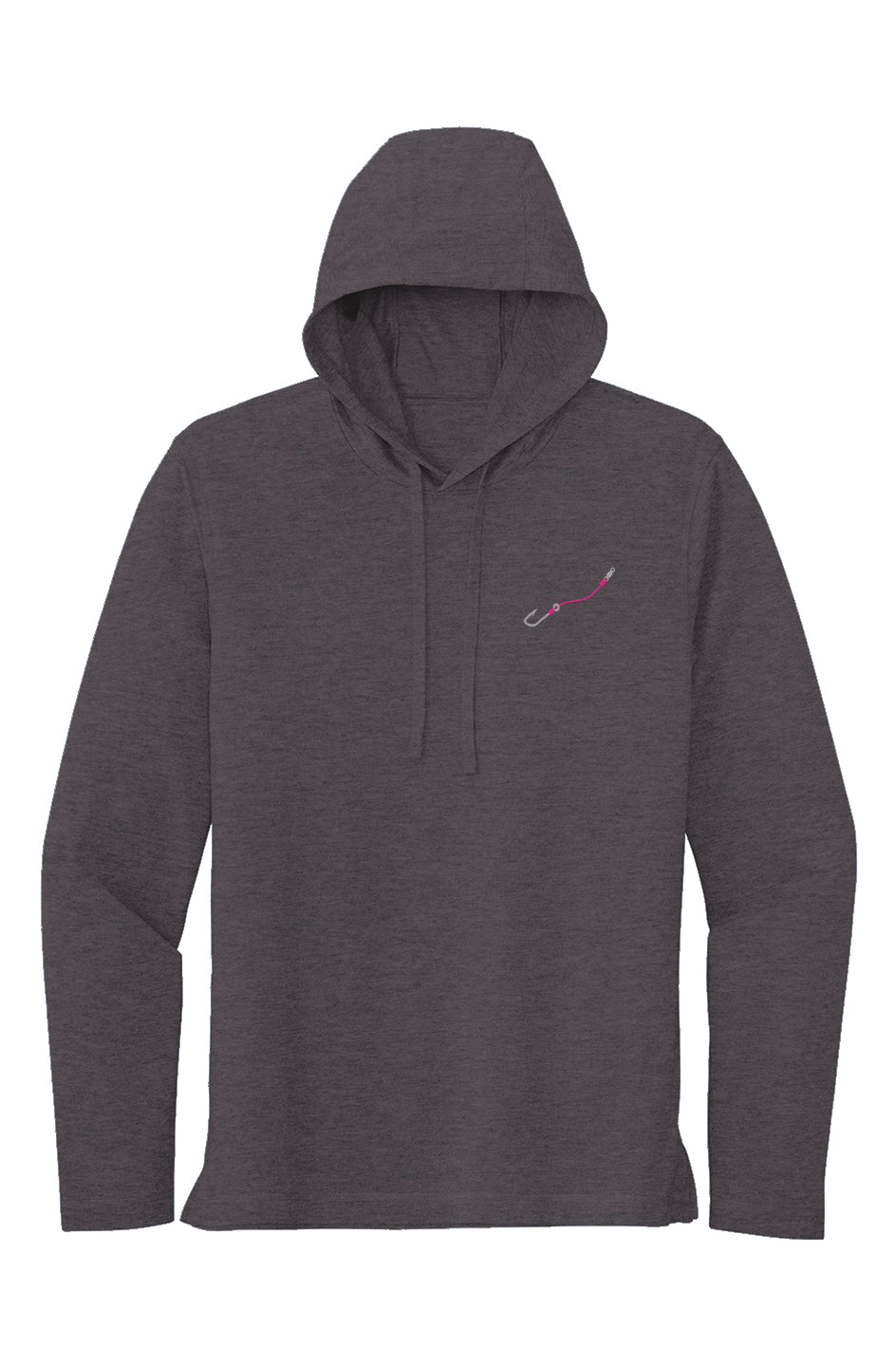 Pink Hook & Line Lightweight Wicking Hoodie