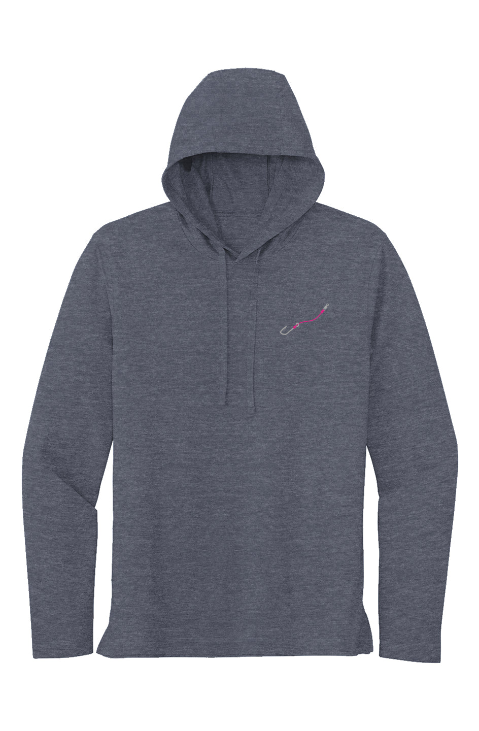 Pink Hook & Line Lightweight Wicking Hoodie