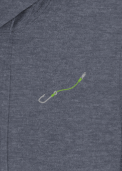 Hook & Line Lightweight Wicking Hoodie - Breathable Quick-Dry Performance Hoodie (3 Fishing Line Colors)