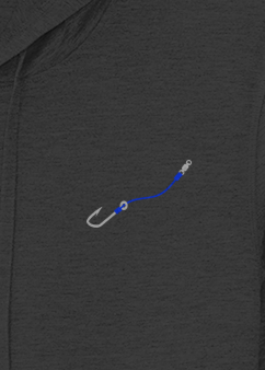 Hook & Line Lightweight Wicking Hoodie - Breathable Quick-Dry Performance Hoodie (3 Fishing Line Colors)