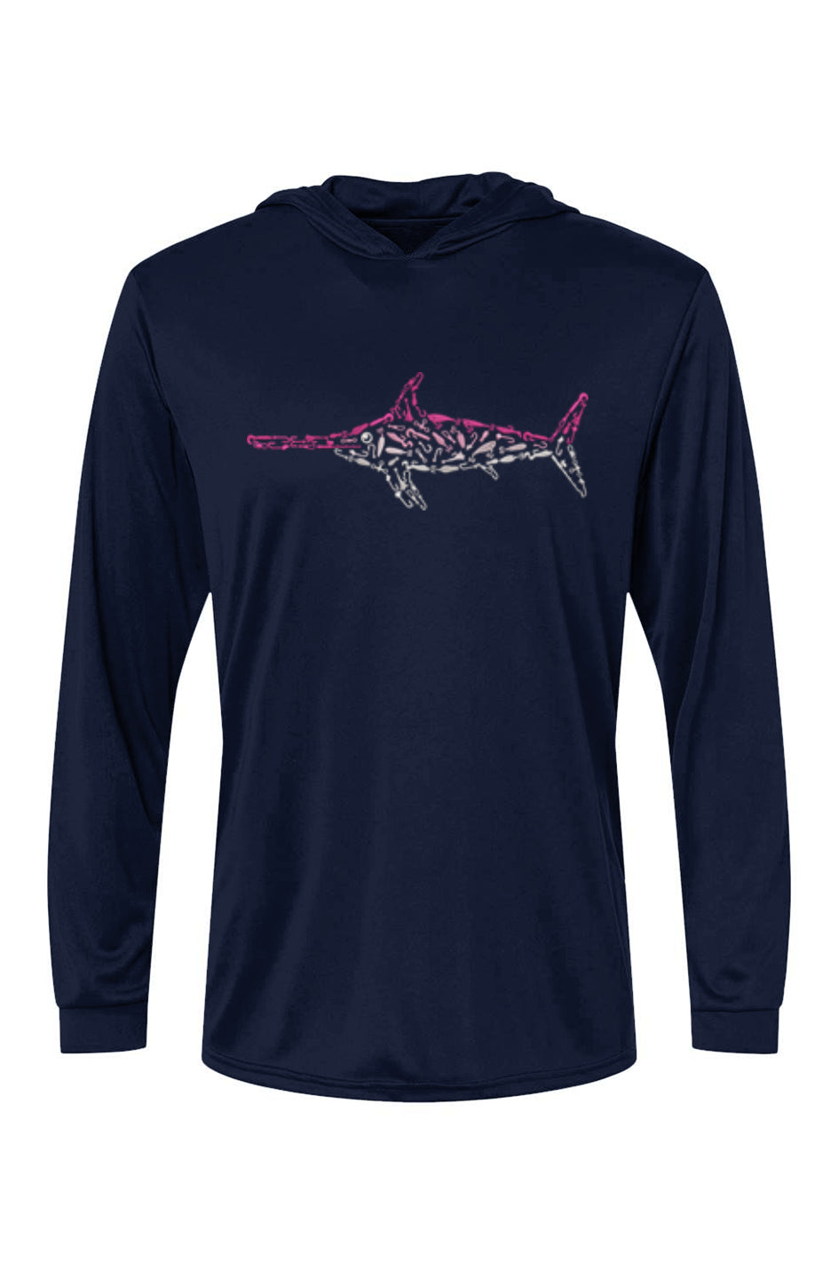 Pink Swordfish Bahama Performance Hoodie
