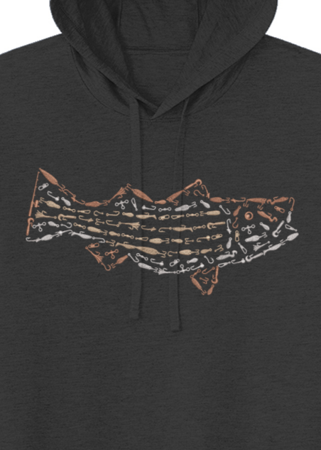 Striped Bass Lightweight Wicking Hoodie