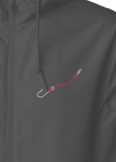 Hook & Line Water Resistant Lightweight Windbreaker Jacket with Packable Design